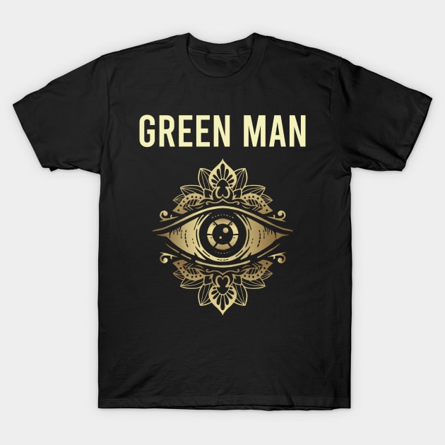 Green Man Watching T-Shirt by blakelan128